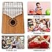 Kalimba Thumb Piano 17 Keys RANMING Mbira Finger Piano Kalimba Gifts for Adults Kids Beginners With Portable Handbag and Tune Hammer Thumb Pianos Finger Harp (Mahogany-PLUS)