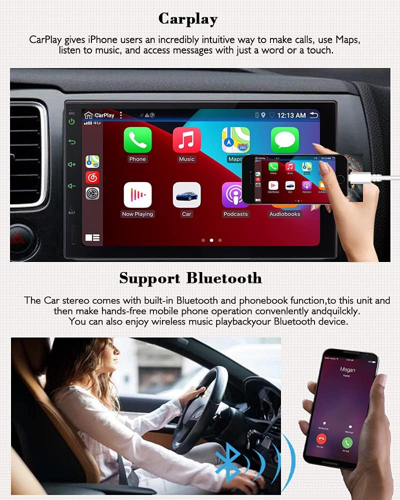 Демонстрация функциональности CarPlay и Bluetooth.