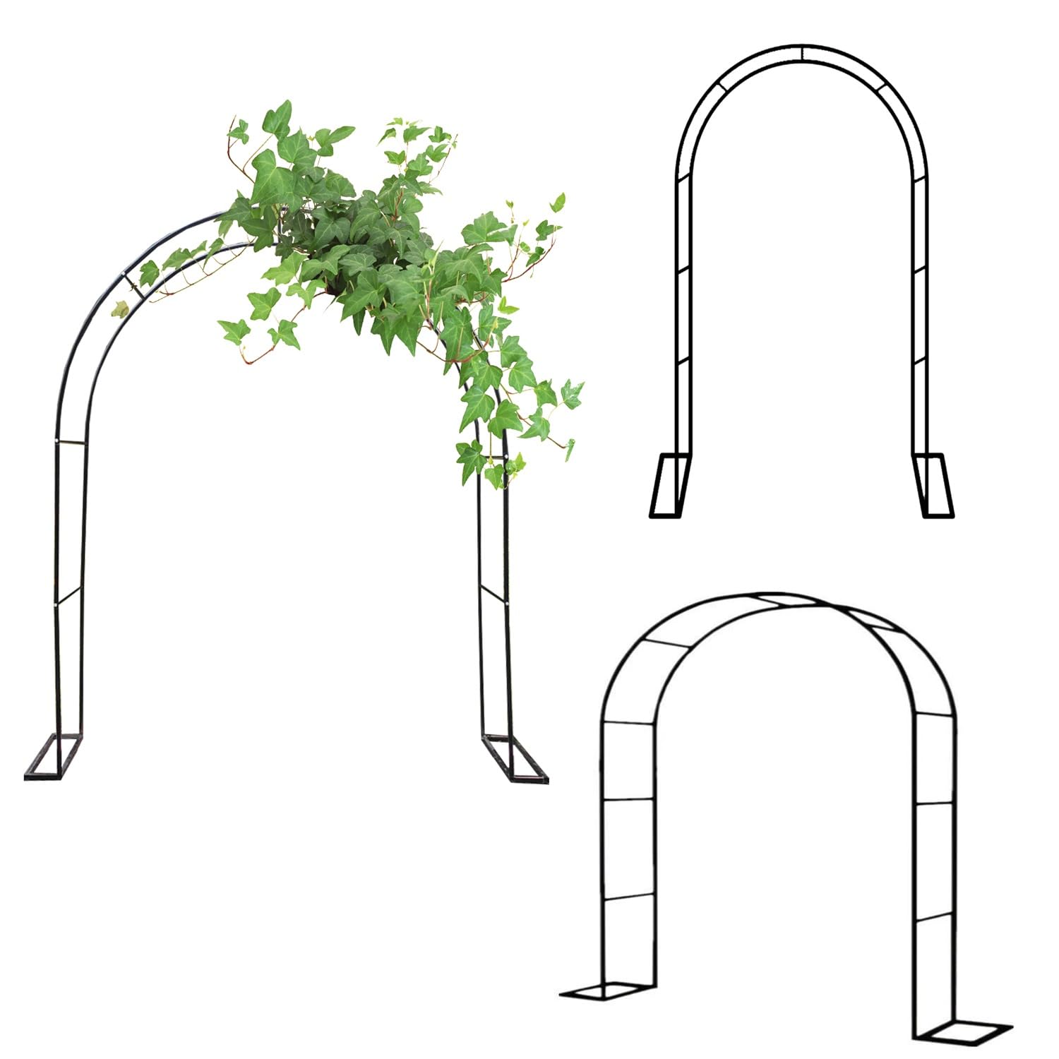 Arche de jardin en métal robuste, grand treillis durable pour rosiers grimpants