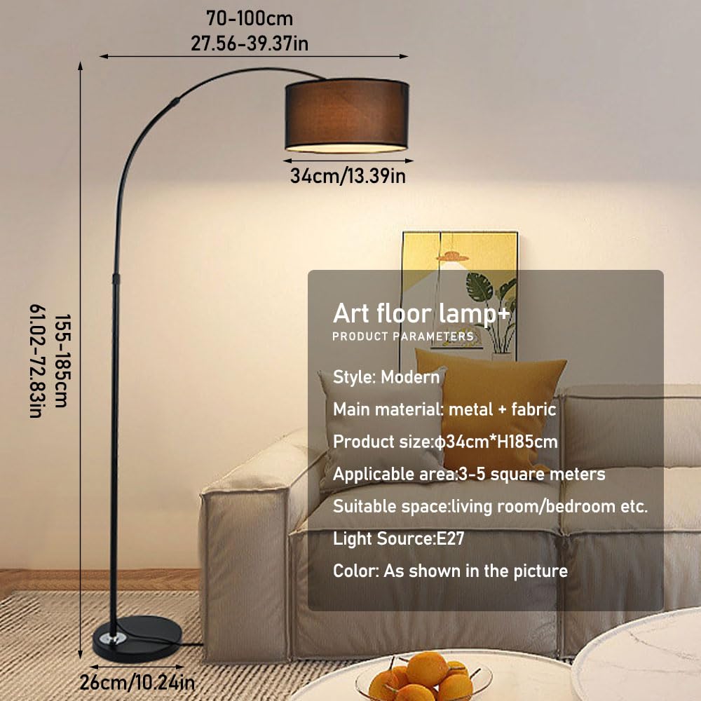 Amazon.co.jp : ファブリックドラムシェードフロアランプ クラシック