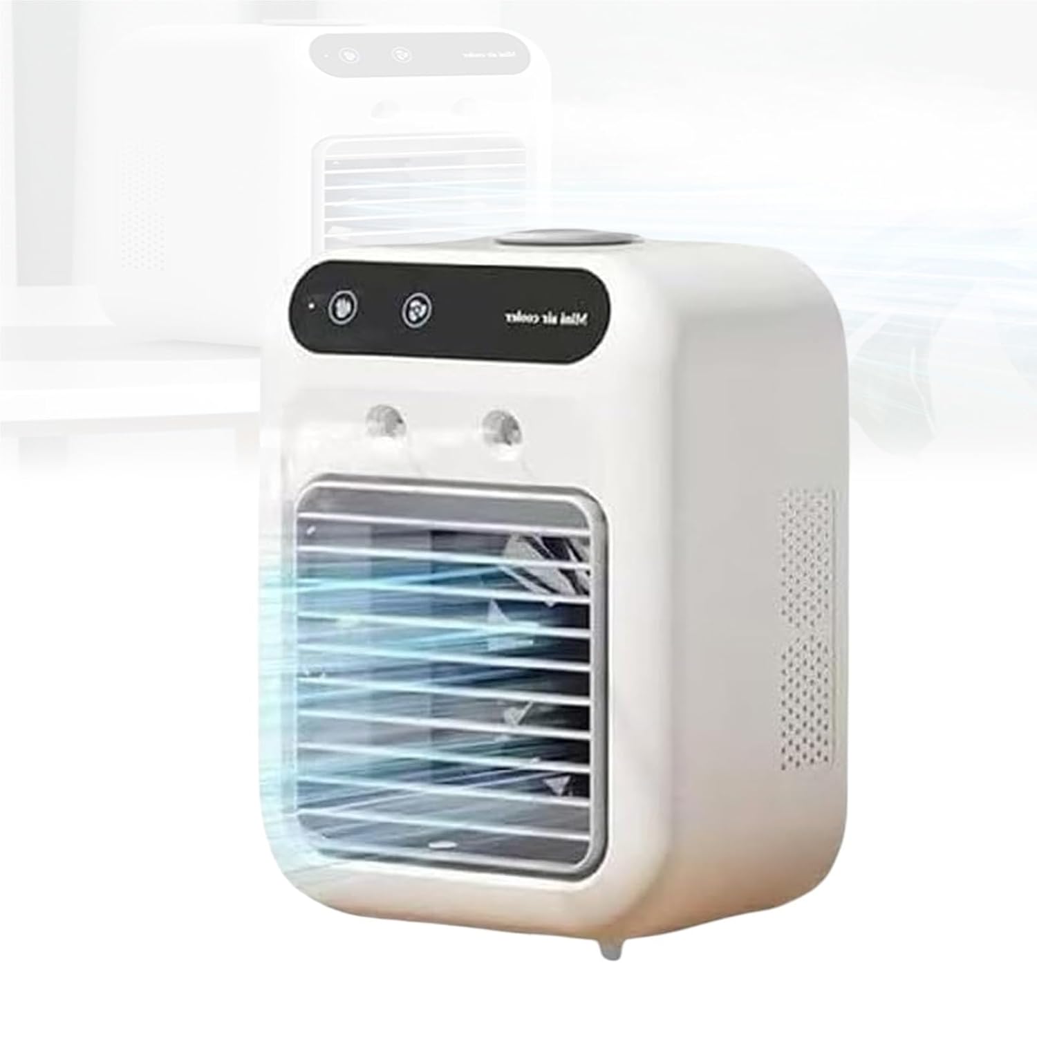 Portable 3-in-1 Air Conditioner Mini AC Fan Humidifier With Dual Spray 2 Speeds 500ml Tank For Car Office