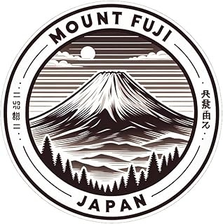 Mount Fuji Japan Souvenir Die-Cut Flat Decorative Flat Magnet