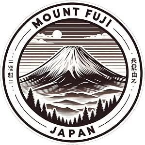 Amazon.com: Mount Fuji Japan Souvenir Vinyl Decal Sticker 2-Inch : Home ...
