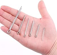 Vista 6 de Glarks 90 piezas de acero inoxidable 304 pasador de chaveta clip clave Fastner montaje surtido kit