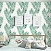 Peel and Stick Wallpaper Self-Adhesive Removable Wallpaper Decorative Wall Covering Green Palm Leaf Easy to Clean for Home Decoration and Furniture Renovation (17.71