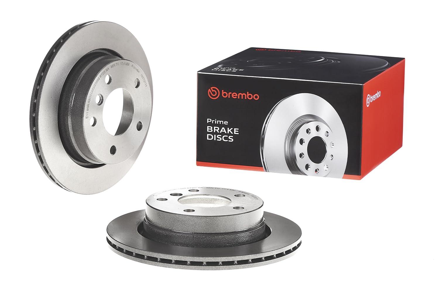 2x Brake Discs Pair Vented Rear 276mm 09.7727.11 Brembo Set 34211162315 Quality
