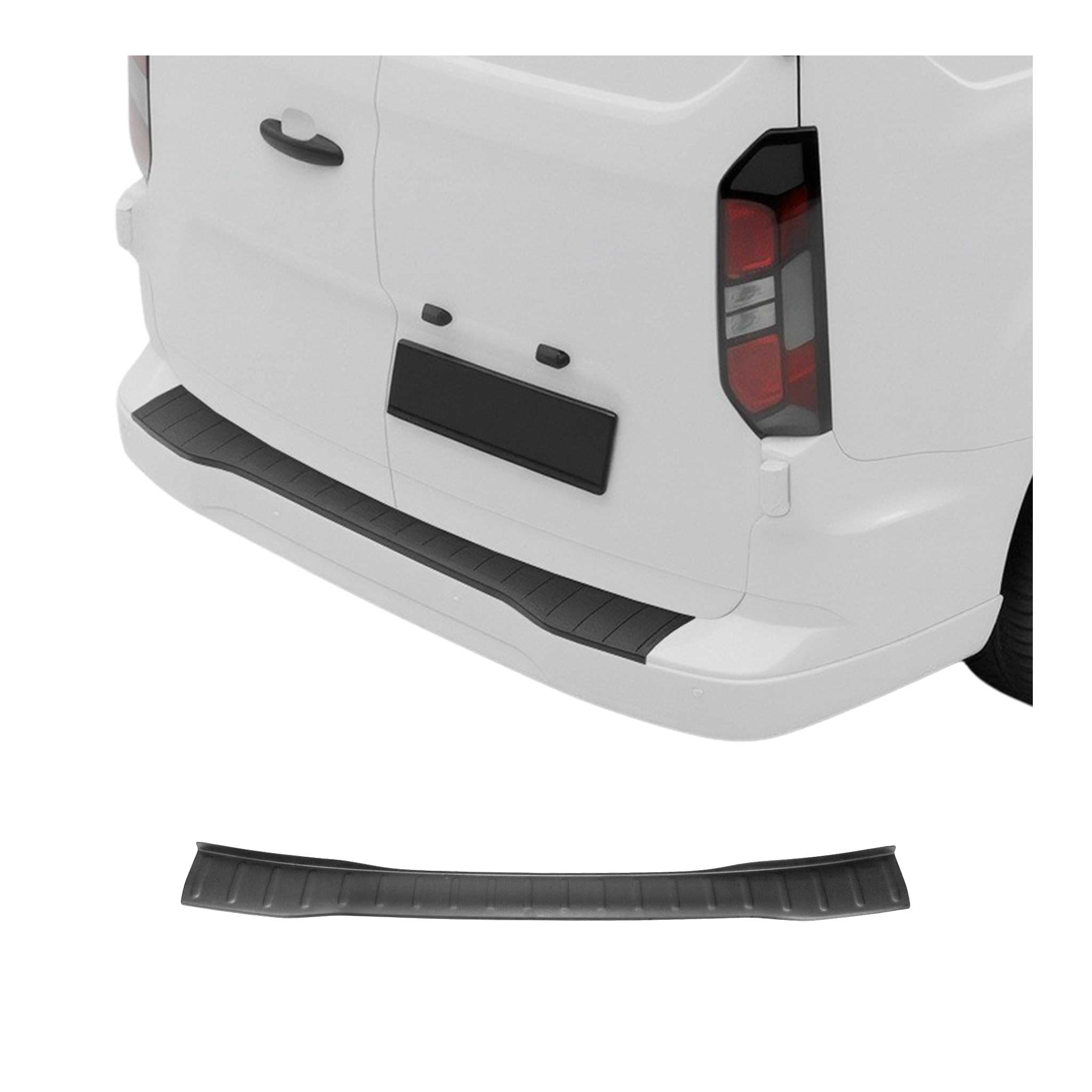 OMAC Protezione Soglia Baule Paraurti compatibile VW T7 Transporter 2023-2026 ABS Nero Opaco