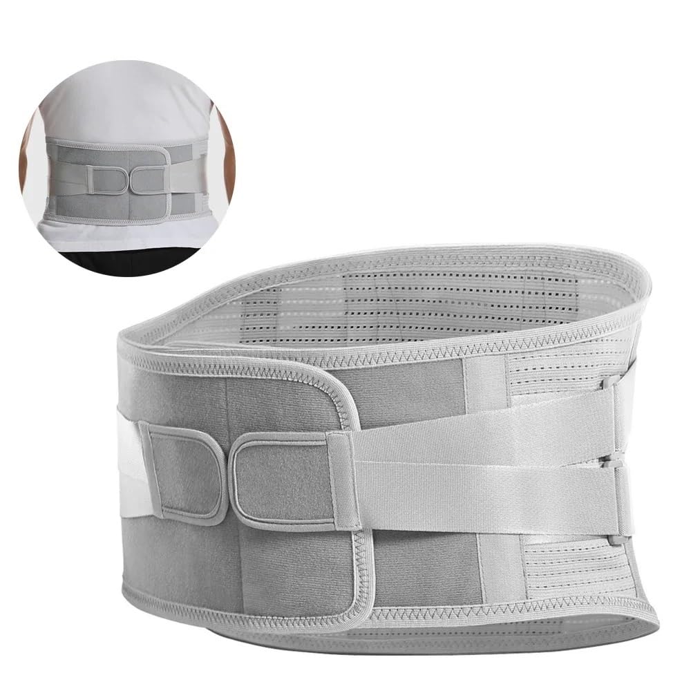 Faja de soporte para la espalda Faja lumbar for dolor con almohadilla extraíble, cinturón de soporte for hombres y mujeres(L)