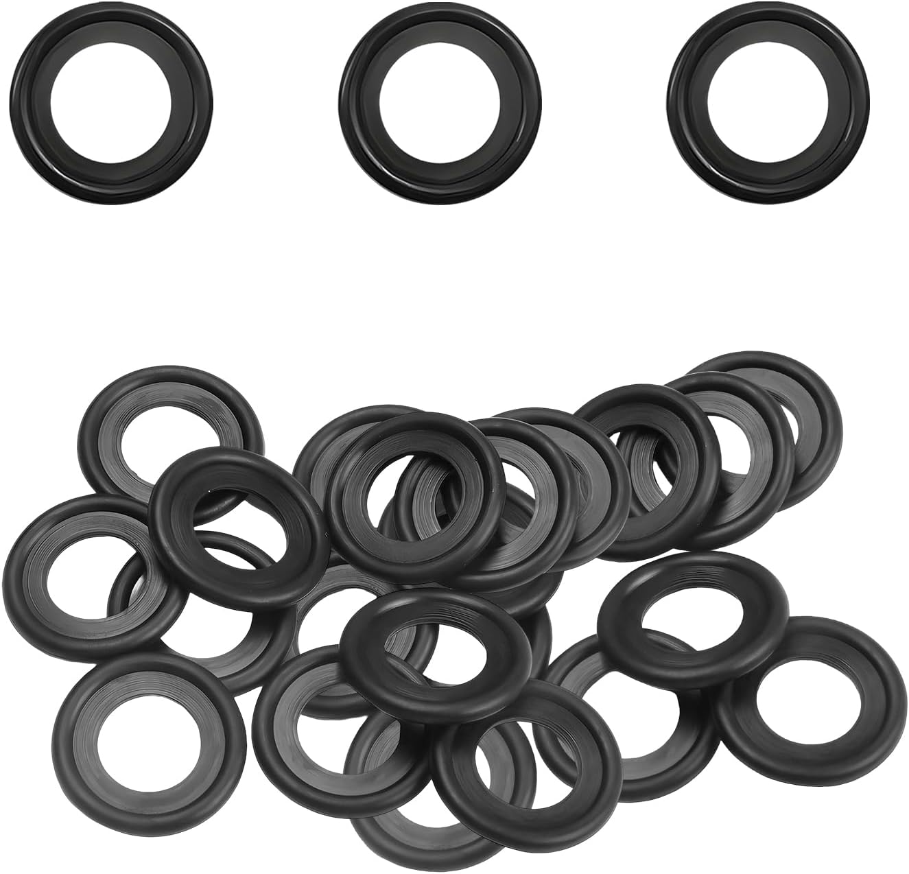 25 PCS M14 Car Oil Drain Plug Gasket, Automotive Engine Oil Pan Crush Washer Replacement, Leakproof Rubber Drain Plug Sealing Gaskets for Cars Trucks SUVs, Car Accessories
