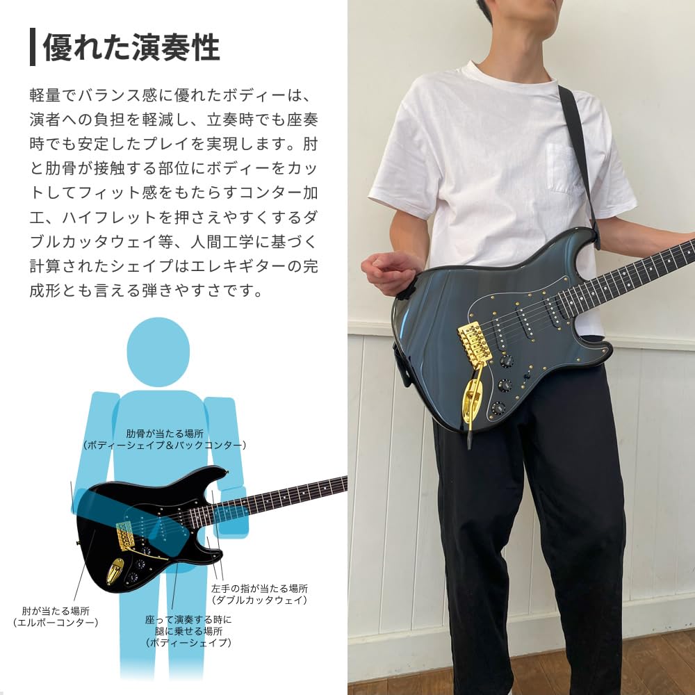 Amazon | SELDER セルダー エレキギター ストラトキャスタータイプ