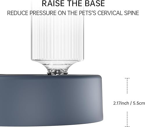 Miniatura 4 de Juego de dispensador automático de comida y agua para perros y gatos, juego de cuencos de comida para mascotas con botella de agua automática para