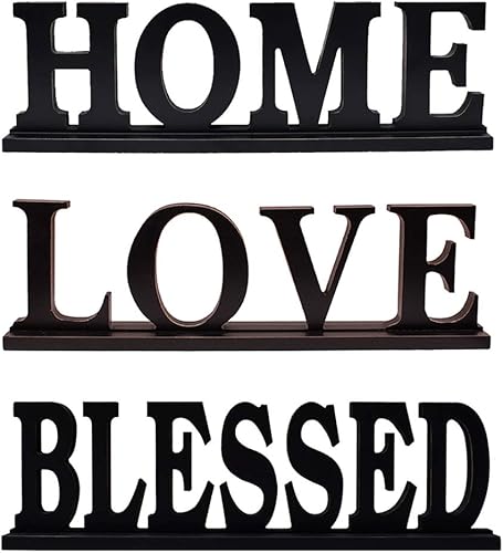 Miniatura 7 de Letrero de cocina de madera rústica para decoración del hogar, decoración decorativa de madera con recorte de palabra, decoración independiente,