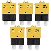 Vista 29 de GLOSO Disyuntor E39 (T3) Fusible de reinicio manual para automóvil, camión, RV, automotriz, barco marino, motor de arrastre y cableado