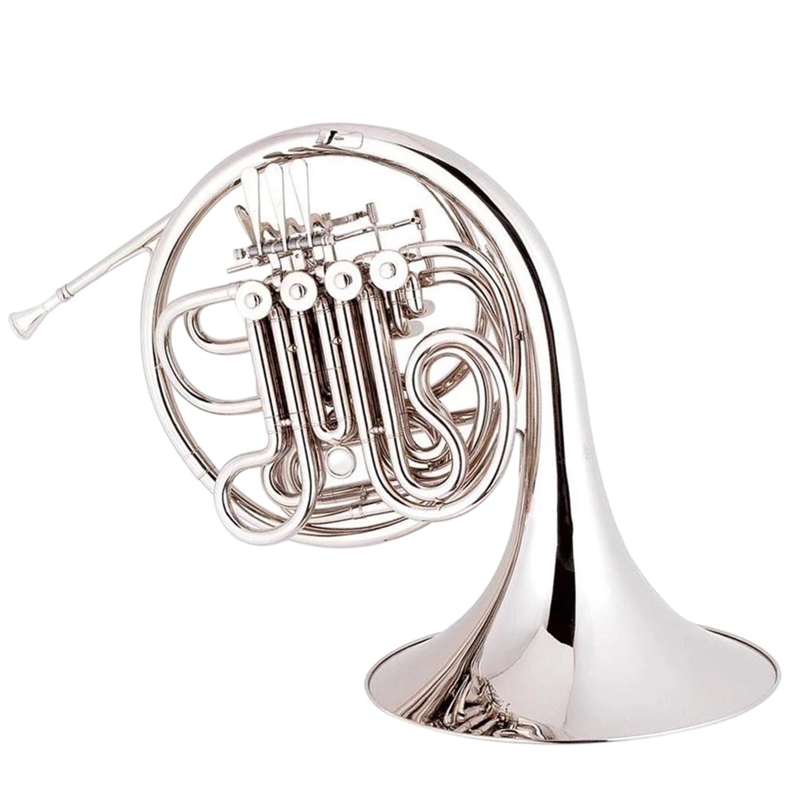 Klassisches Waldhorn Vernickeltes Doppel-Waldhorn Mit 4 Klappen