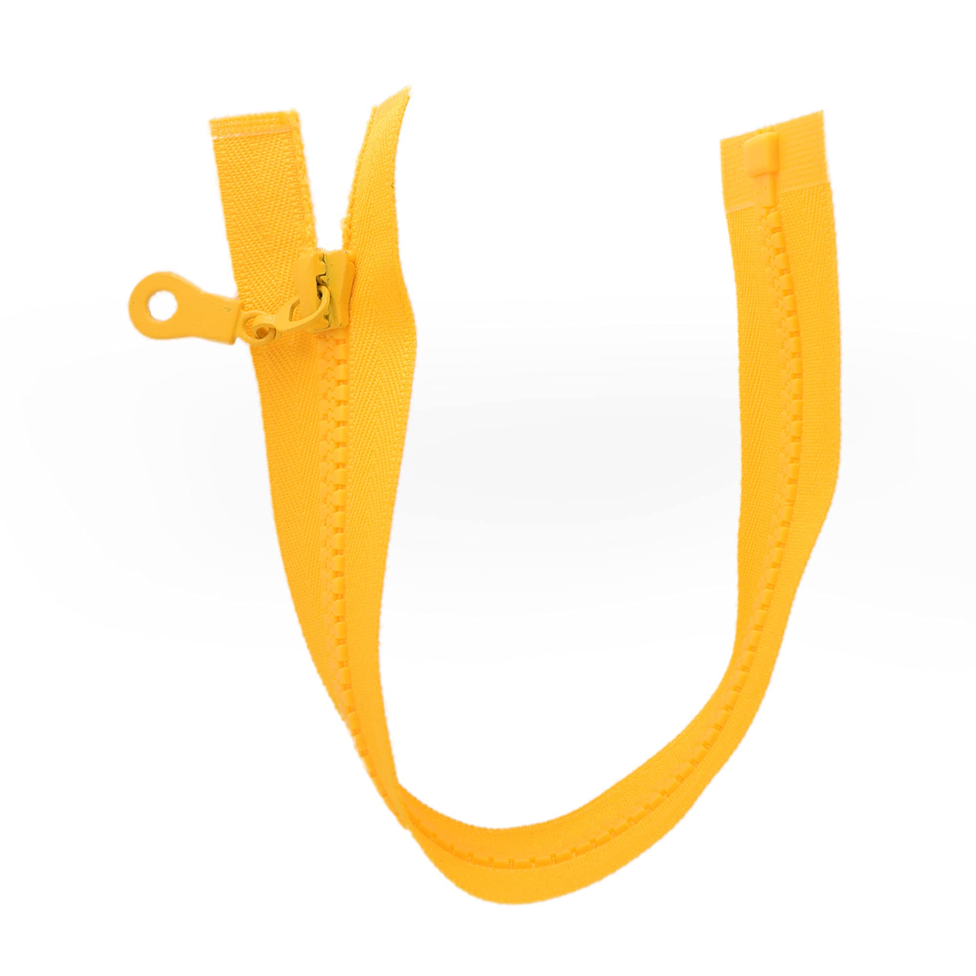 Chunky No.5 Plastic Molded Zip Closed End (Yellow (Buttercup - 111), 8 inch - 20 cm (Closed End))