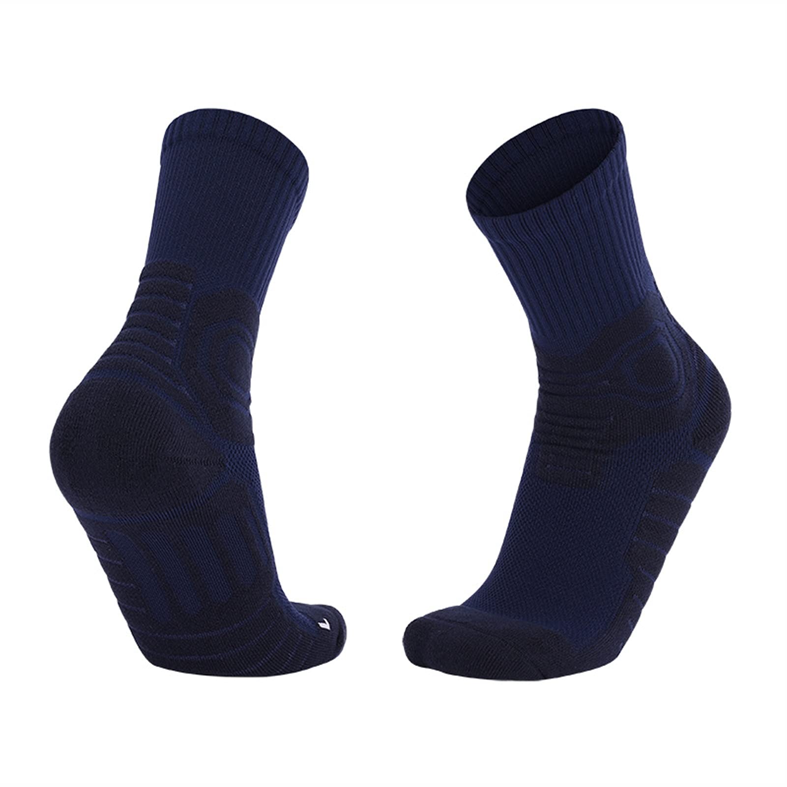 Solicitos de Ciclismo sin Fisuras Antideslizantes Soporte de compresión Transpirable Bicicleta Correr Calcetines al Aire Libre Calcetines de Baloncesto