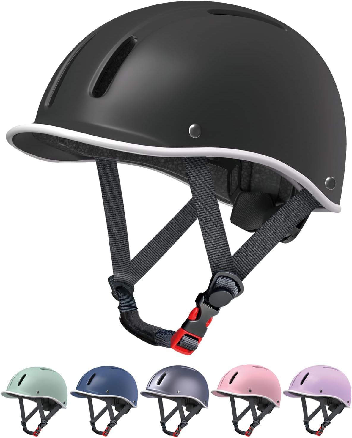 Bike Helmet for Adult, Adjustable Cycling Helmet for Men & Women, CPSC & ASTM Certified, Multi-Sport Helmet for Road Biking, Skateboarding, Scooter, Ebike, Commuting