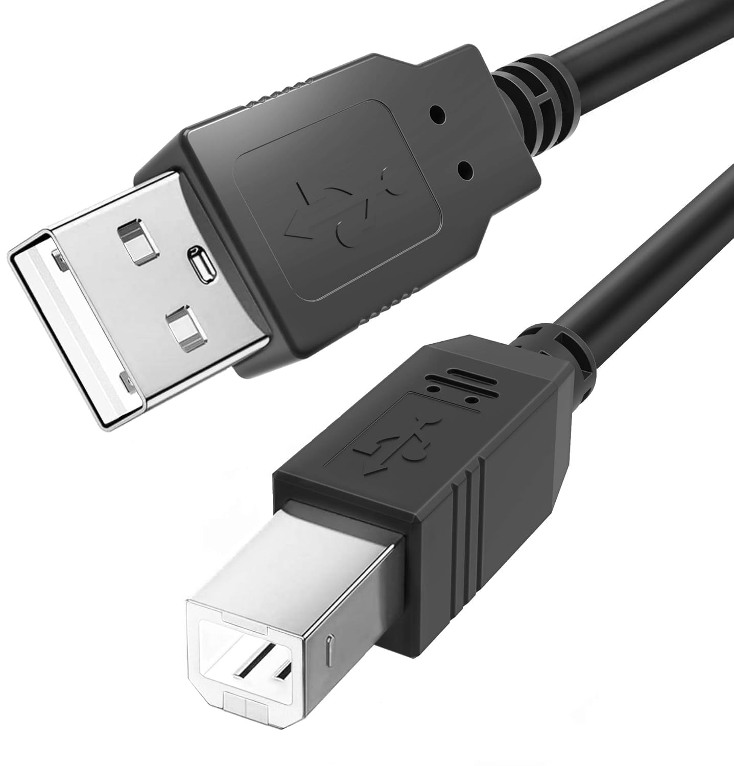 Câble USB 2m, Cable USB A vers USB B pour Imprimante, Clavier MIDI, Piano, Interface Audio - Câble d'Imprimante USB Universel pour Périphériques MIDI et Accessoires