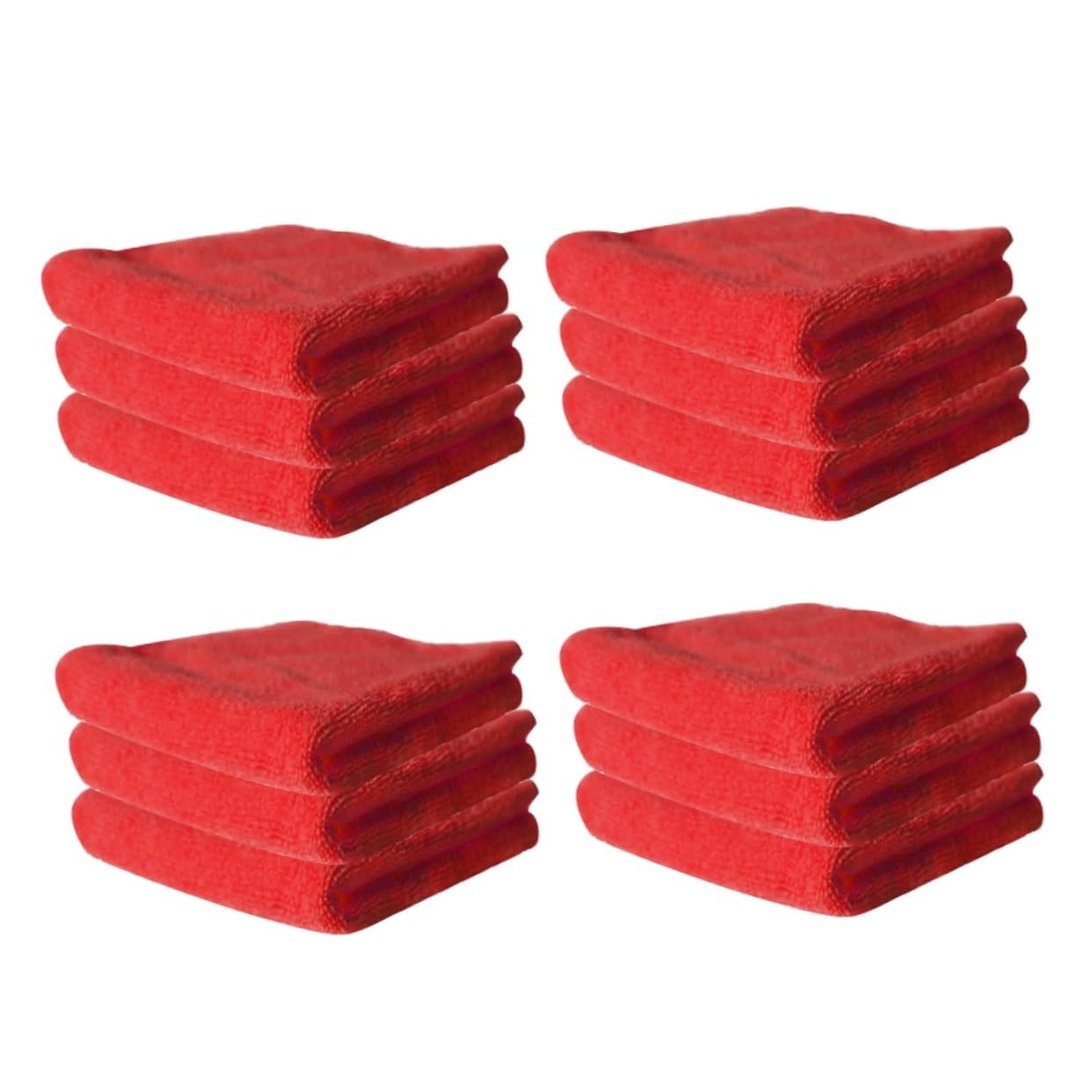 Paños para Alta Absorción de Cocina de Microfibra Rojo 12piezas Lavables a Máquina y Limpieza Eficaz Hogar