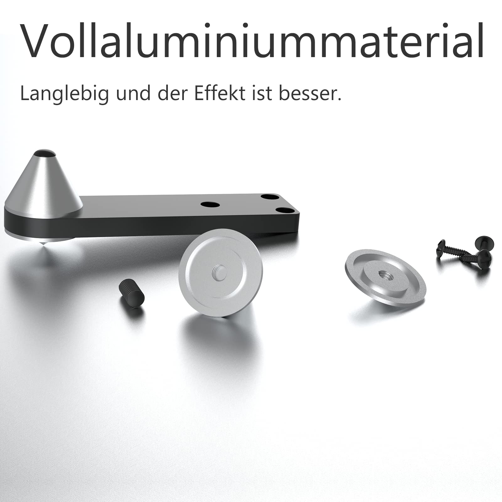 Monosaudio 4 x HiFi Lautsprecherständer Füße HiFi Spikes Pad Gerätefüße