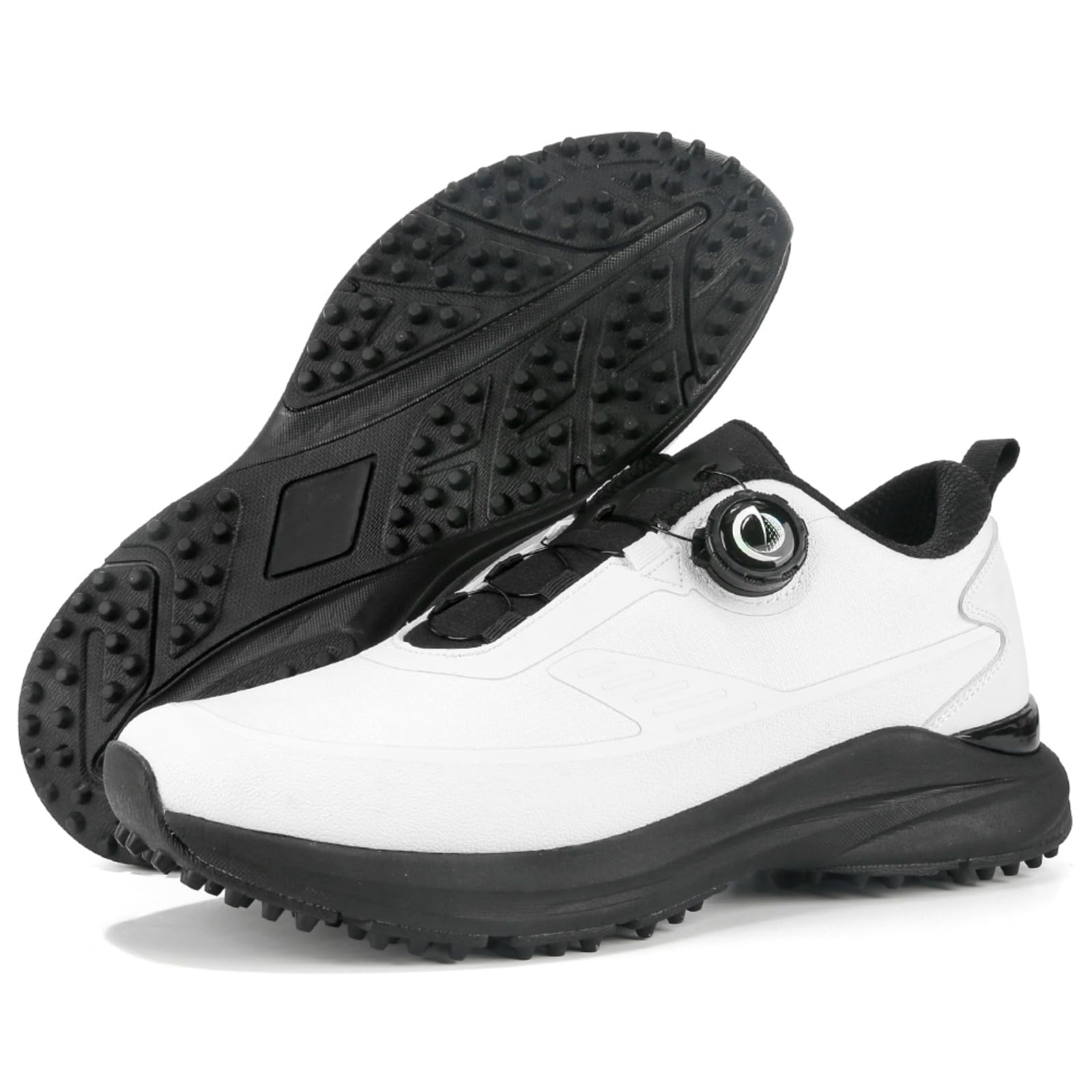 JiuQing Męskie buty golfowe bez kolców lekkie i wygodne miękkie wodoodporne oddychające buty do golfa idealne do chodzenia po polu golfowym