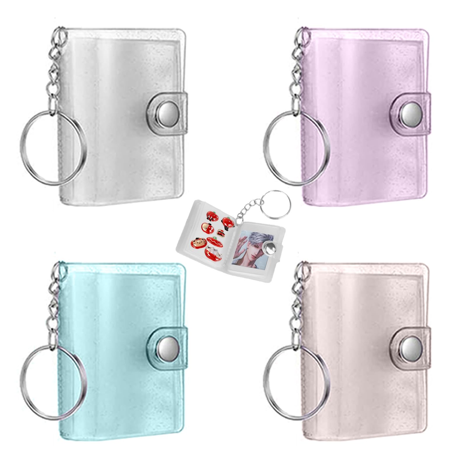 Amazon.co.jp: ミニシール帳 ミニアルバムキーホルダー シール帳