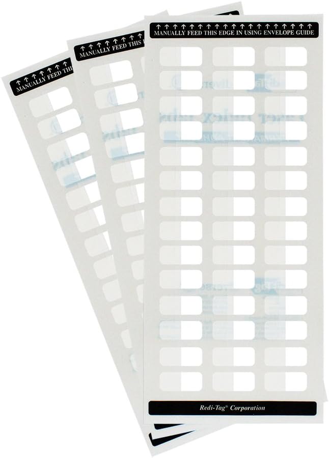 Amazon.com : Redi-Tag Laser Printable Index Tabs, Bulk Loose Sheets in ...