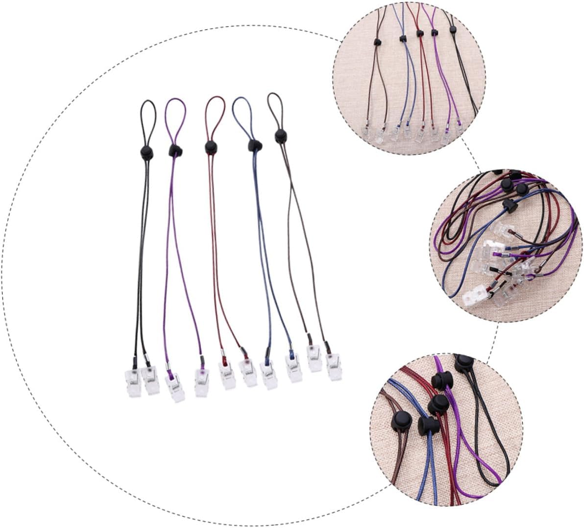 Adjustable Napkin Clips Portable Bib Holders for Clean Clothes Protection Eco Friendly Material Easy to Use for Dining and Outdoor Use