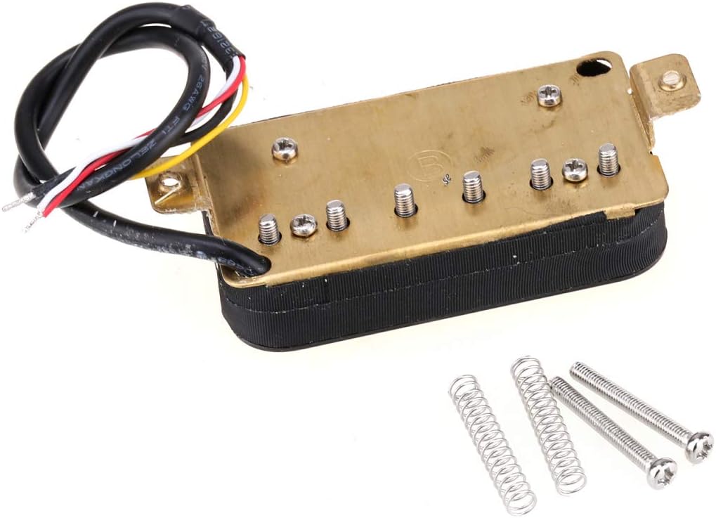 Wilkinson Classic Tone Ceramic Overwound Open Style Humbucker Pickups Set for Electric Guitar, Black