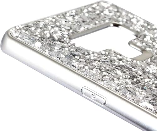 Miniatura 4 de Funda para Galaxy Note 9, diseño de diamantes de imitación brillantes de cuerpo completo, delgado, galvanizado, TPU amortiguador, funda protectora