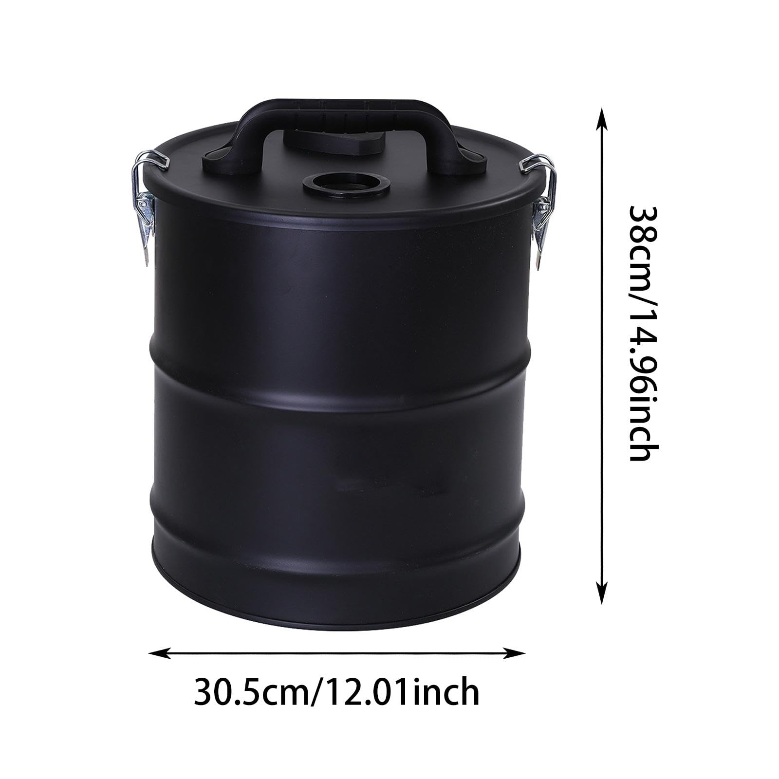 Barril Colector de Polvo de, 12 X 15 Pulgadas, Compatible con Sistemas de Aspiración, Ajuste Universal, Ligero.