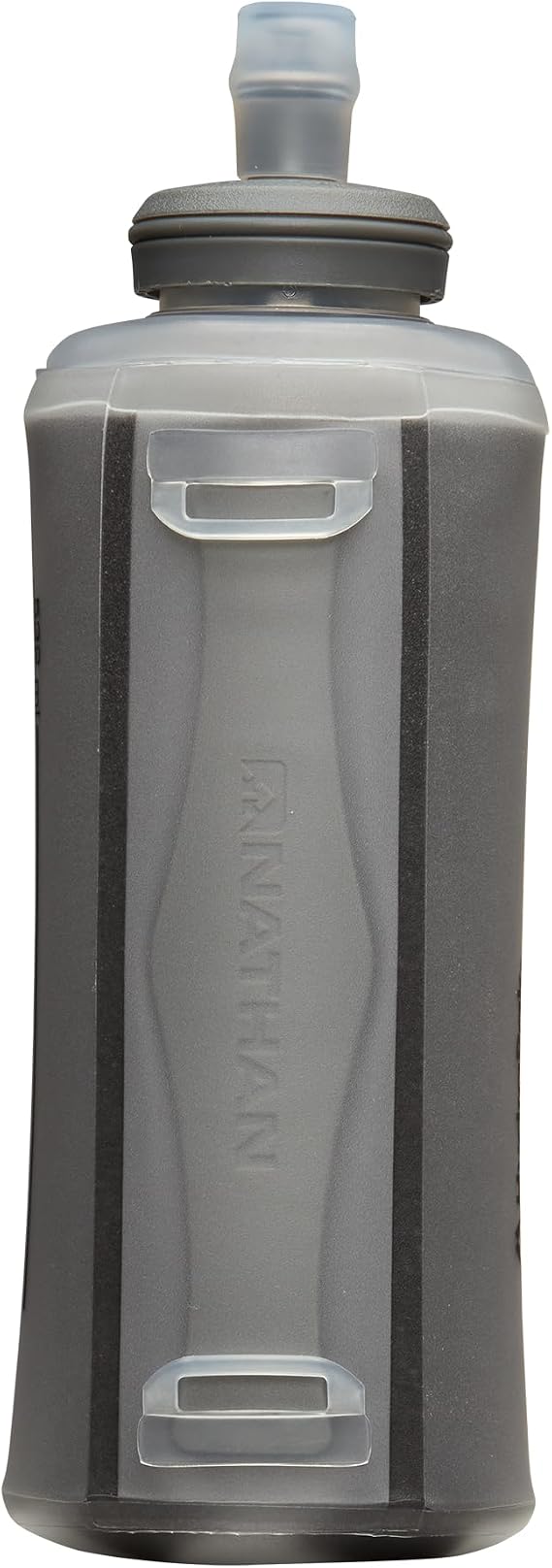 Nathan Handheld Soft Flask 18oz - Exo-Draw Insulated Collapsible Bottle - Grip-Free Strap & Rigid ExoSpine for Comfort/Support - Breathable Mesh Strap - Ideal Running/Hiking, Pinnacle, Lime Green