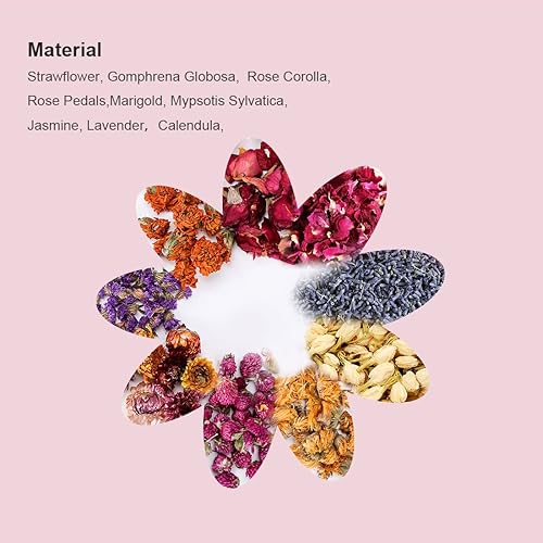 Miniatura 2 de Flores naturales y hierbas para ropa de cama de hámster, 10.5 onzas, hierbas verdes suaves para decoración de hábitat, ropa de cama de conejillo de