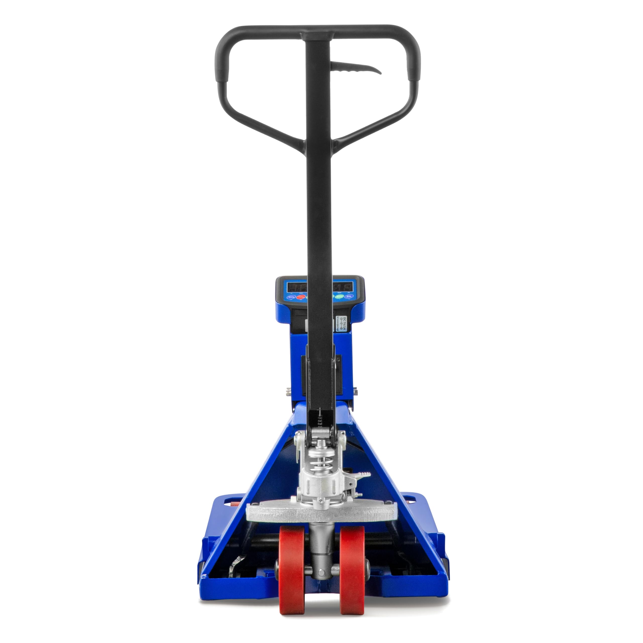Transpaleta Profesional con báscula e Impresora 0,5 kg Pasos 2500 kg 2,0t para Europalet (1150 mm) | Solución 3 en 1 integrada con pesaje digital de 0,5 kg, impresora térmica y horquillas de 1150 mm para palés europeos