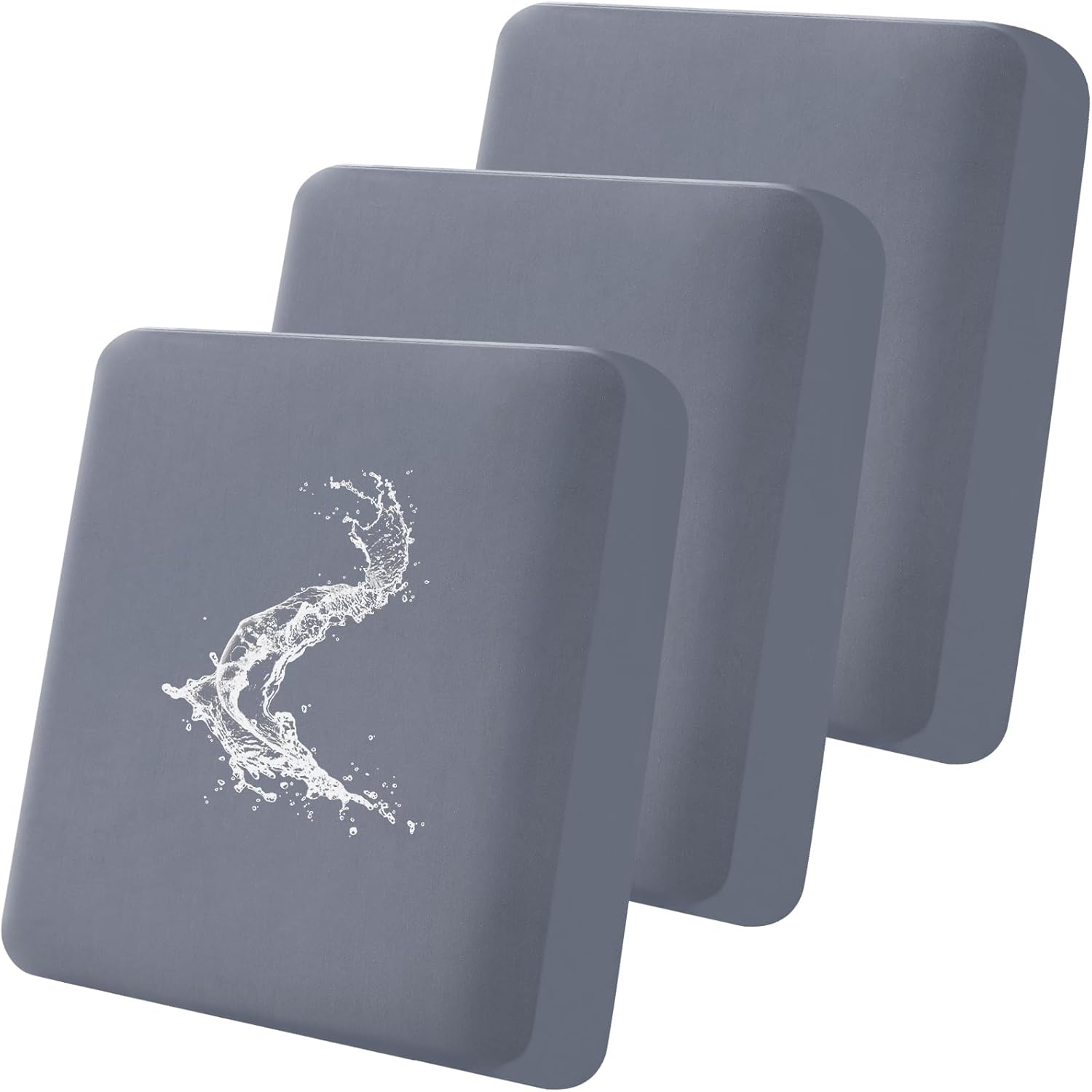 Smiry Waterproof Couch Cushion Covers, Stretch Washable Sofa Cushion Cover, Soft Sofa Slipcover Elastic Non-Slip Furniture Protector for Pets, Kid (3 Pack, Grey) 3 Pack Grey