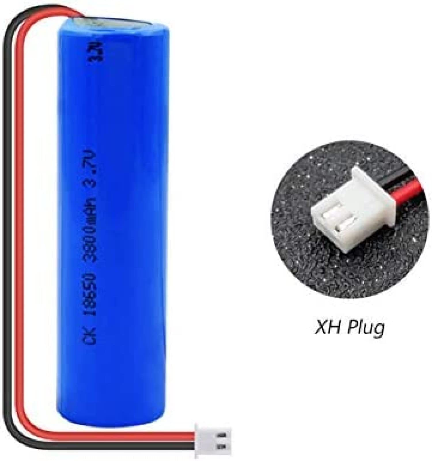 WPHH Batterie Rechargeable 3.6V 3600Mah, Piles De Charge Et De Décharge À Courant Élevé pour Portable Lampe De Poche LED, Multiple Protection,1pcs