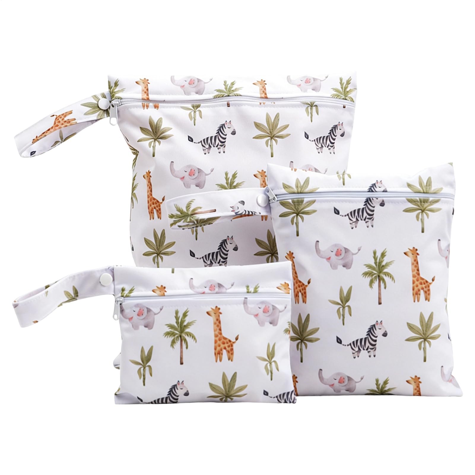 Muiltvoe Wet Dry Bag, Waterproof Leakproof Organizer,Diaper Bag with Zipper and Handle - for Clothes Swimming Swimsuit Diaper Beach Pool Gym Travel