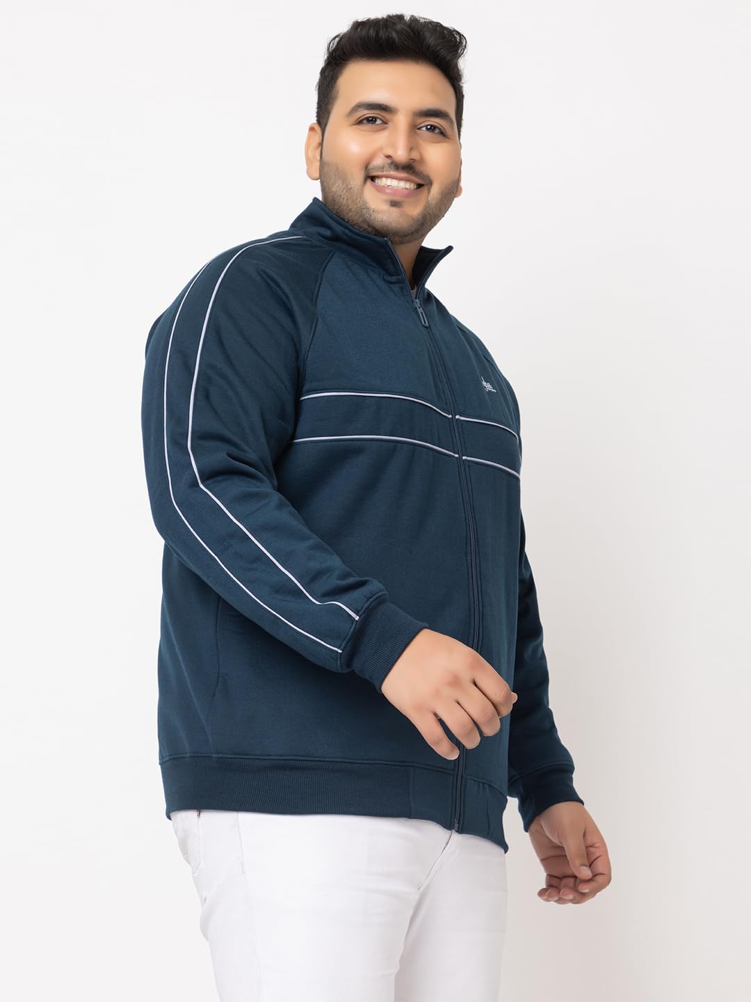 YHA Men's Regular Fit Plus Size Zipper jackets - Image 3 thumbnail