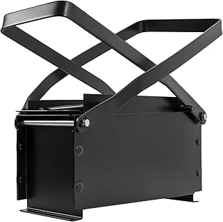 Newspaper Clumping Press Paper Brick Maker, Newspaper Briquette Maker Brick Briquette Machine for Heating Fire Stove Home Tool, Paper Log Fire Free Eco Recycle Newspaper Fuel Block, Black