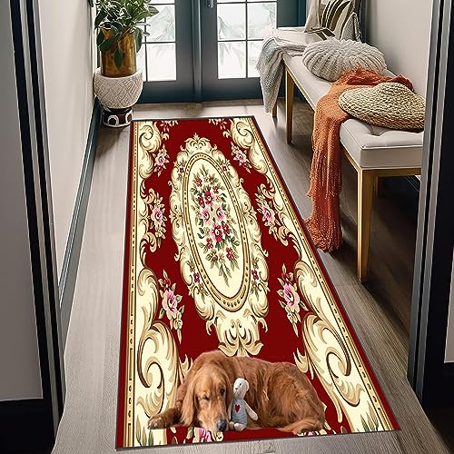 Alfombra pasillo antideslizante 60 x 320 cm corredor de cocina rectangular y lavable 4