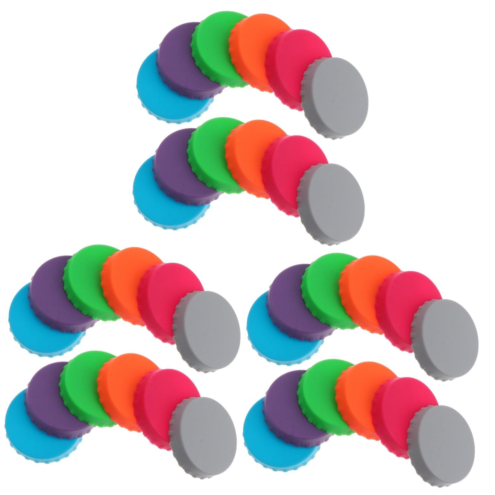 PRETYZOOM 36piezas Tapones De Reutilizables para Botellas De Sellado para Cerveza y Bebidas y Picnics