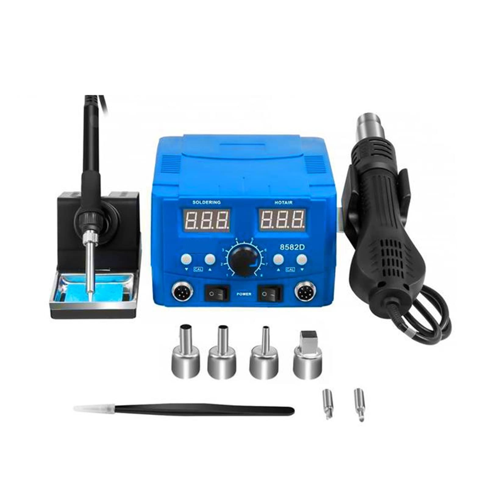 Estación de soldadura 800W kit herramientas reparación soldadora eléctrica y aire caliente PSST001