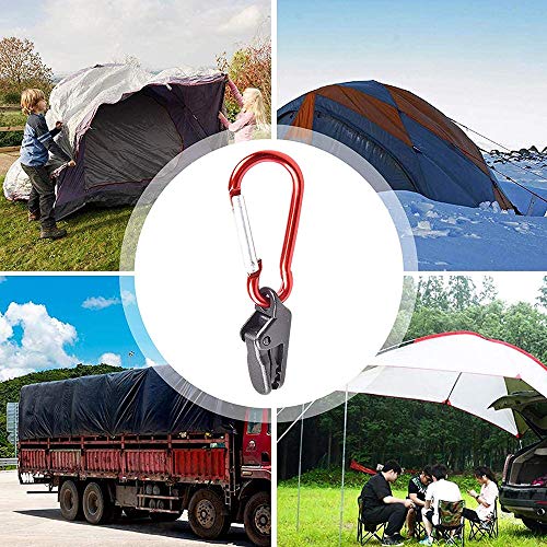 Mollette Tarp Clips, 20 Set di Moschettoni