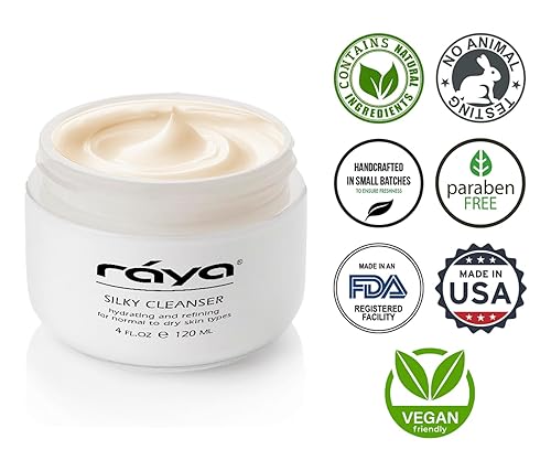 Miniatura 5 de RAYA Limpiador facial sedoso (R-114)  Lavado facial ligero, espumoso y refinante para piel seca  Hecho con extractos de manzanilla y algas  Ayuda a