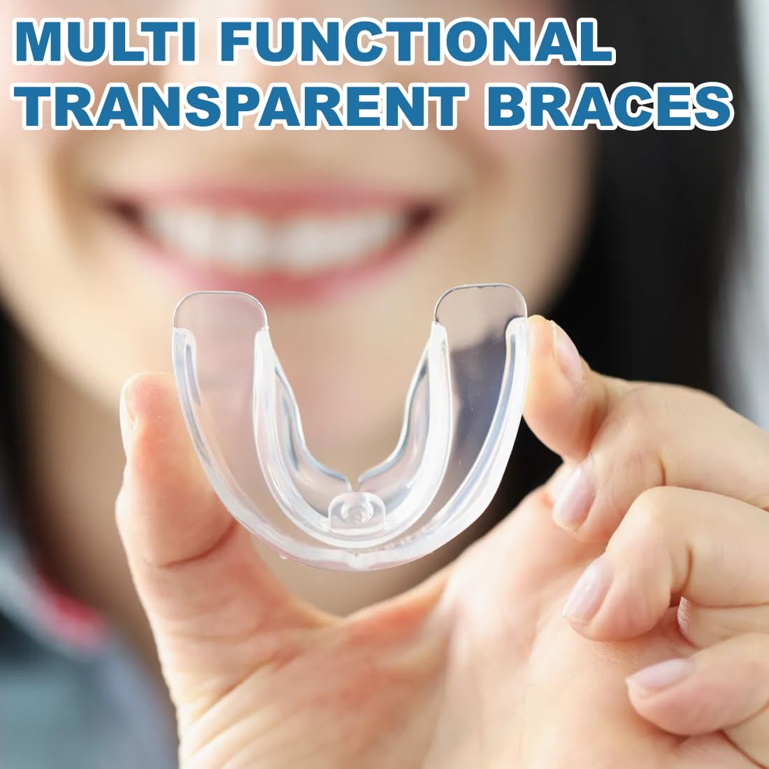 Protector Bucal para Dormir Bruxismo, Férulas Dental Moldeable, 4 Piezas, Material Termoplástico