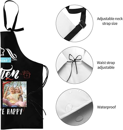 Miniatura 6 de Nsipan Delantal unisex personalizado para el día de Acción de Gracias personalizado delantal con nombre