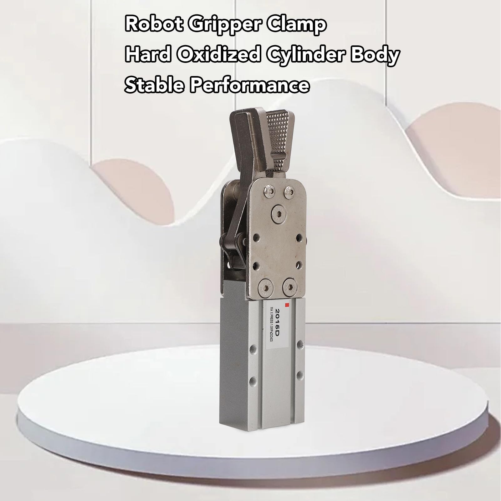 Pince de Préhension Robotique pour Cylindre à Air, Mini Pince de Cylindre Pneumatique, Fixation Pneumatique à Double Action, Force de Serrage Portable en Carbure cémenté 1KN