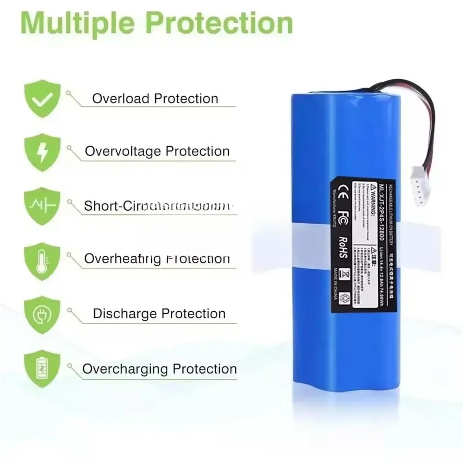 Amazon.co.jp: 5200mAhバッテリー、Ecovacs、T5 T8 T9 T10 T20 DLX11