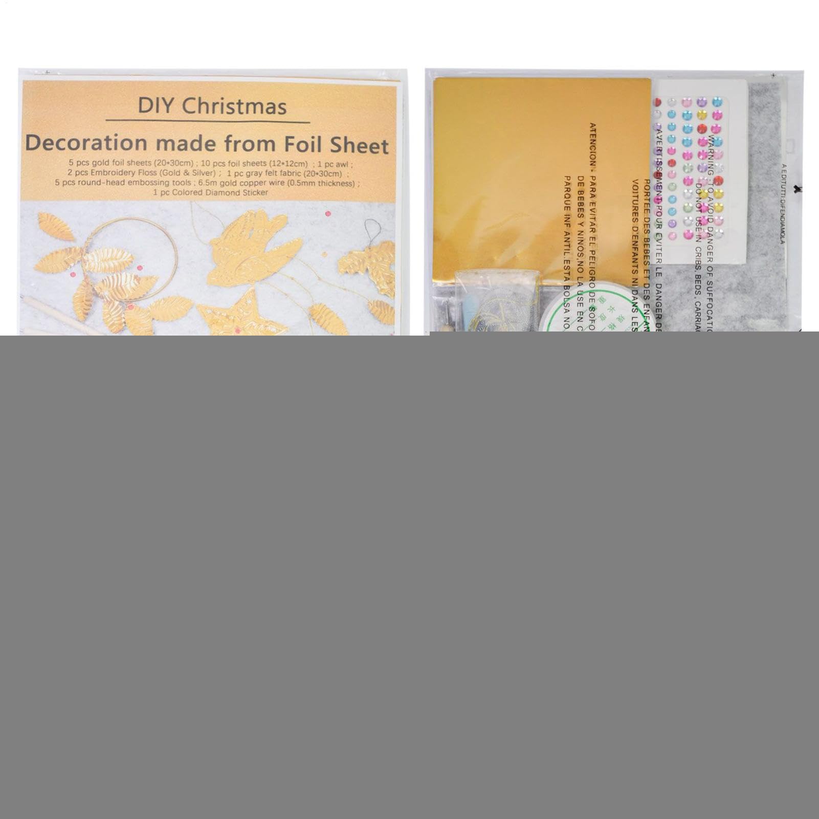 Yuemeuy Láminas De Papel De Aluminio Para Manualidades | Kit De Arte Para Repujado Metálico | Plata Dorado Brillante Grabado Estampado Pintura Arte Manual Para Niños Y Adultos