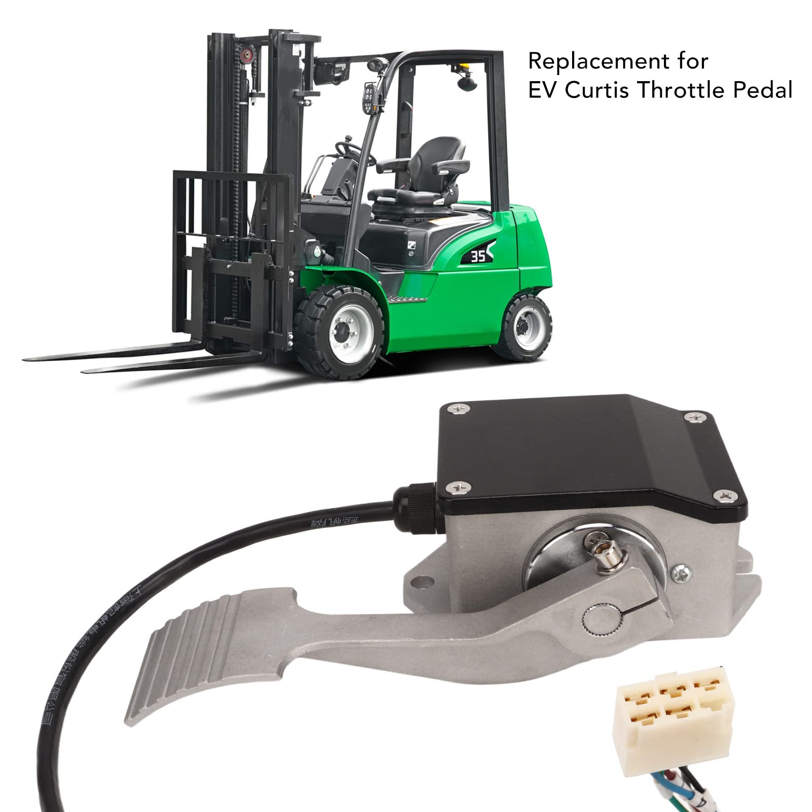 Acceleratore Elettrico a Pedale Dell'acceleratore, EFP‑005 Acceleratore a Pedale Dell'acceleratore per EV Curtis Pedale Dell'acceleratore